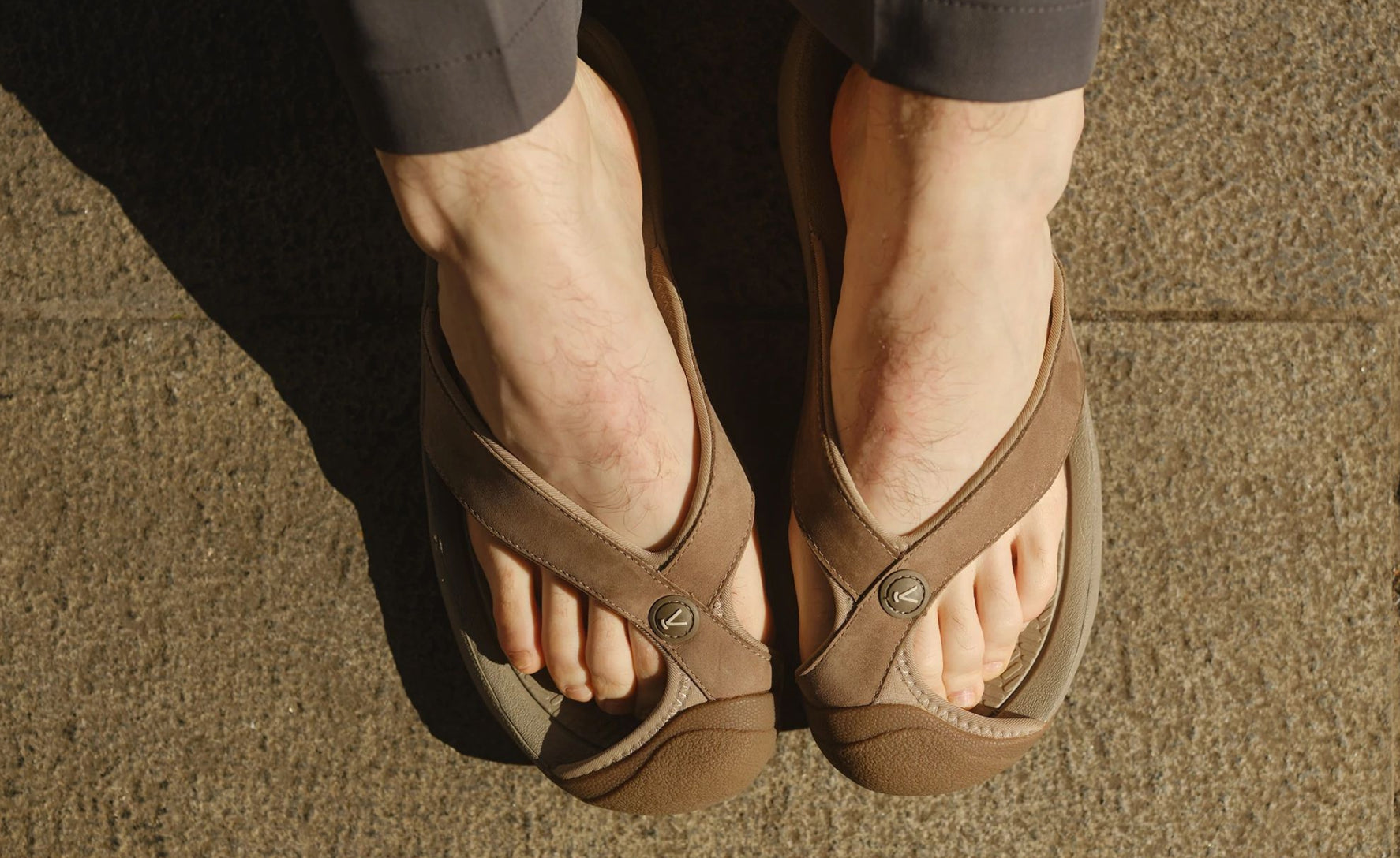 Men's Waimea Leather Flip-Flop | Black/Black - Image 7