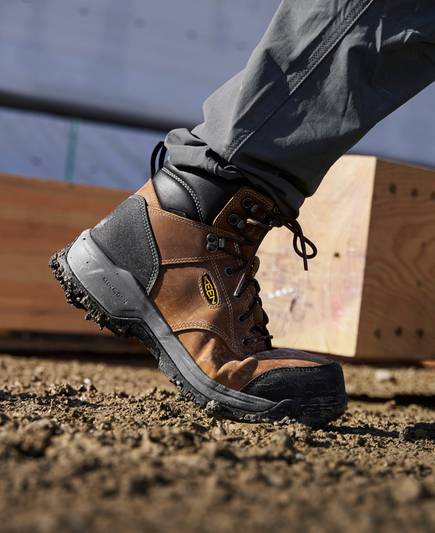 Men's CSA Evanston 6 Waterproof Boot (Carbon Toe) | Bison/Black - Image 8