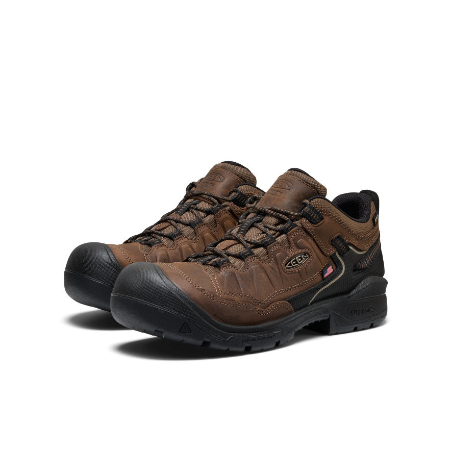 Men's Targhee IV Waterproof Work Shoe (Carbon Toe) | Dark Earth/Black - Image 2