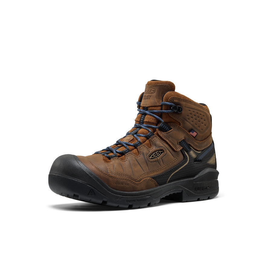 Men's Targhee IV LTR Waterproof Work Boot (Carbon Toe) | Bison/Black - Image 3