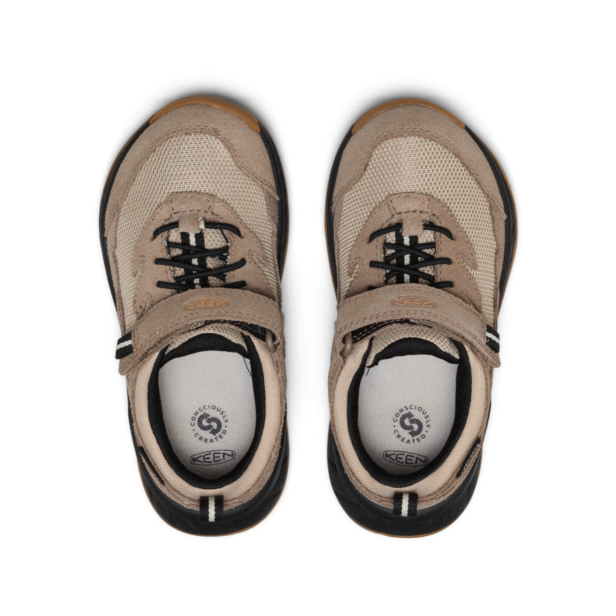 Little Kids' Hightrail Waterproof Hiking Shoe | Brindle/Oak Buff - Image 4