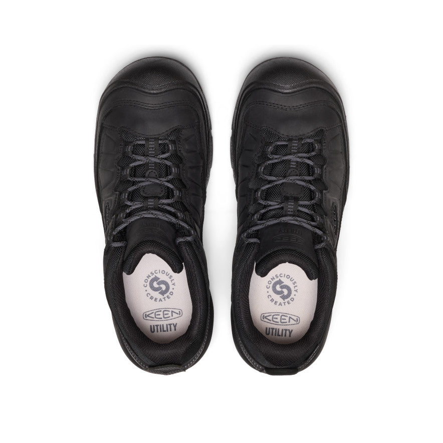 Men's Targhee IV Waterproof Work Shoe (Soft Toe) | Black/Black - Image 4