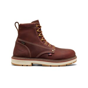 Men's Liberty 6 Waterproof 90° Heel Boot (Soft Toe) | Bombay Brown/Gum