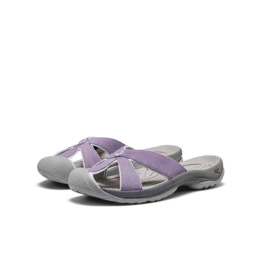Women's Bali Leather Slide Sandal | Purple Haze/Steel Grey - Image 2