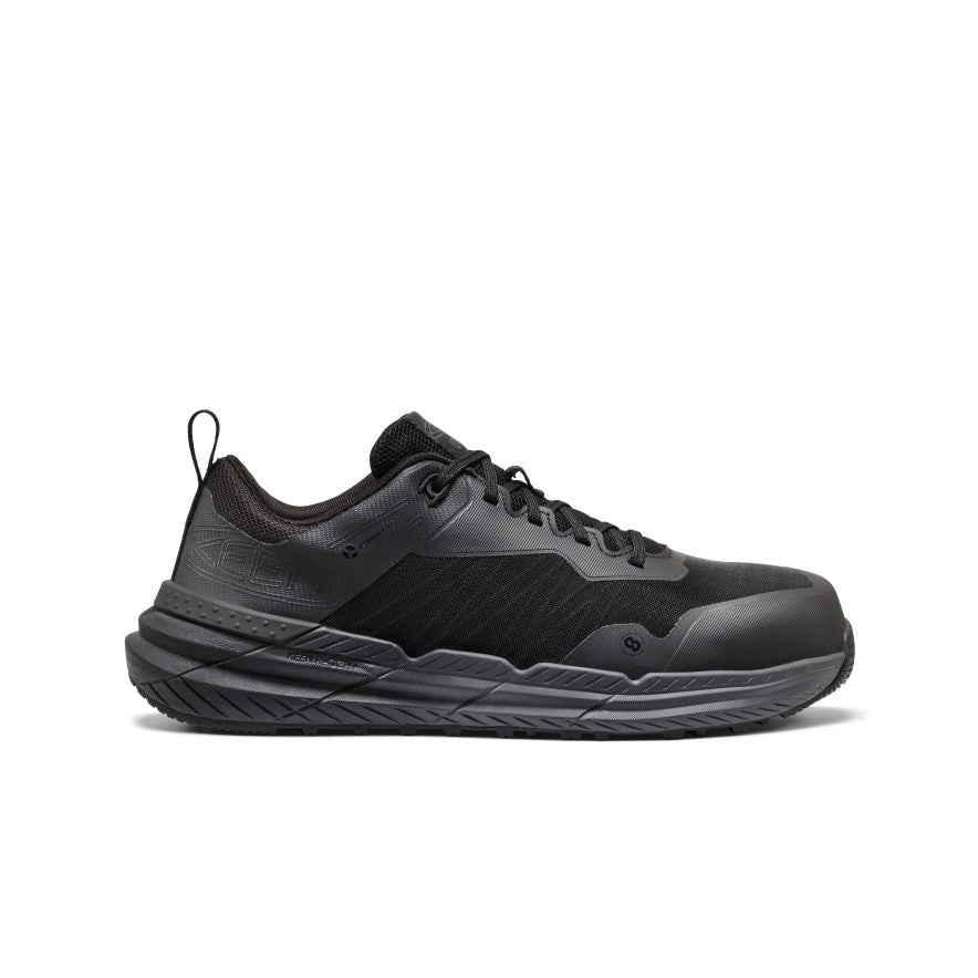 Men's Speedworks ESD Work Sneaker (Carbon Toe) | Black/Black
