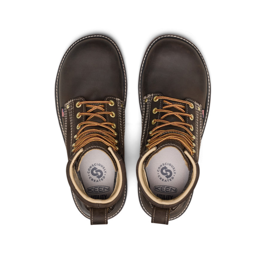 Men's Liberty 6 Waterproof 90° Heel Boot (Carbon Toe) | Coffee Bean/Black - Image 4