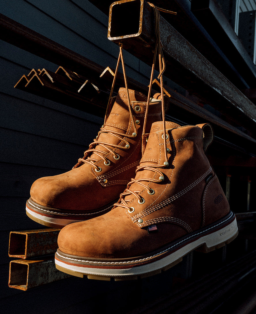 Men's Liberty 6 Waterproof 90° Heel Boot (Soft Toe) | Bombay Brown/Gum - Image 8