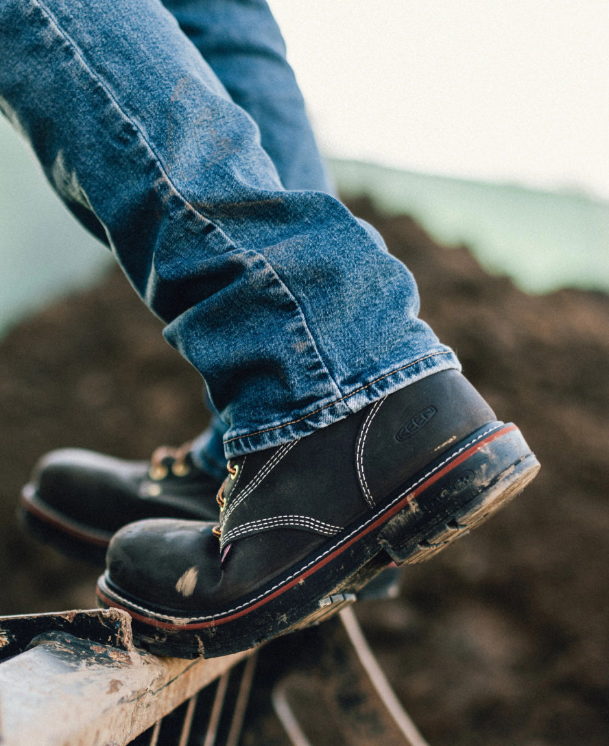 Men's Liberty 6 Waterproof 90° Heel Boot (Carbon Toe) | Coffee Bean/Black - Image 9