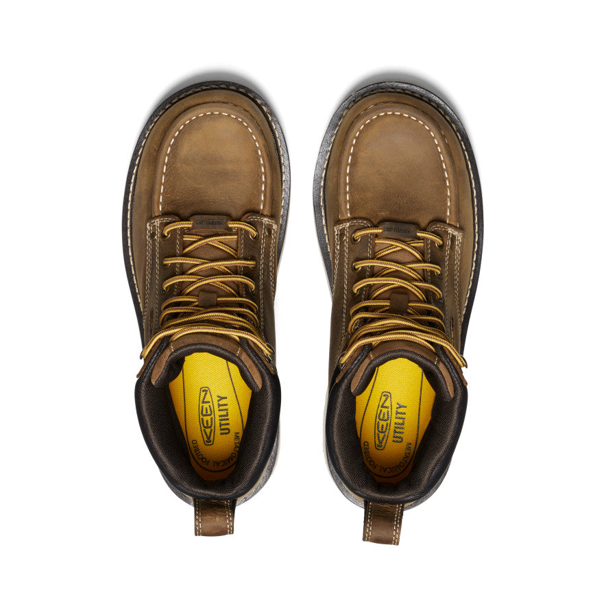Men's Cincinnati 6 Waterproof 90° Heel Boot (Carbon Toe) | Belgian/Sandshell - Image 4