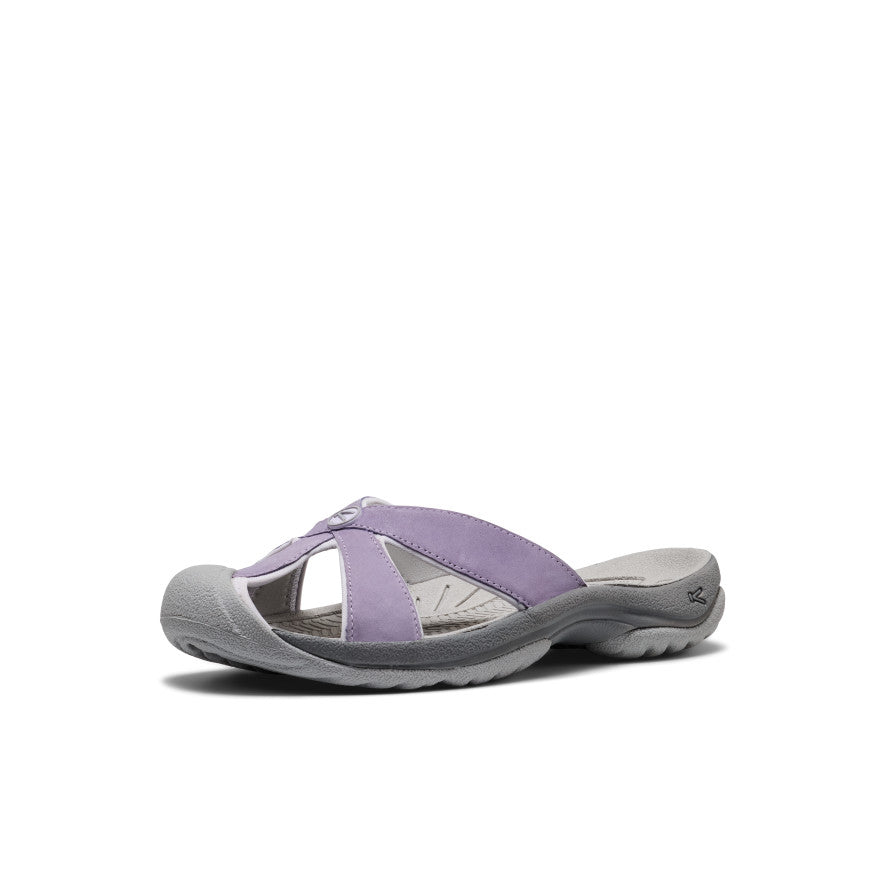 Women's Bali Leather Slide Sandal | Purple Haze/Steel Grey - Image 3