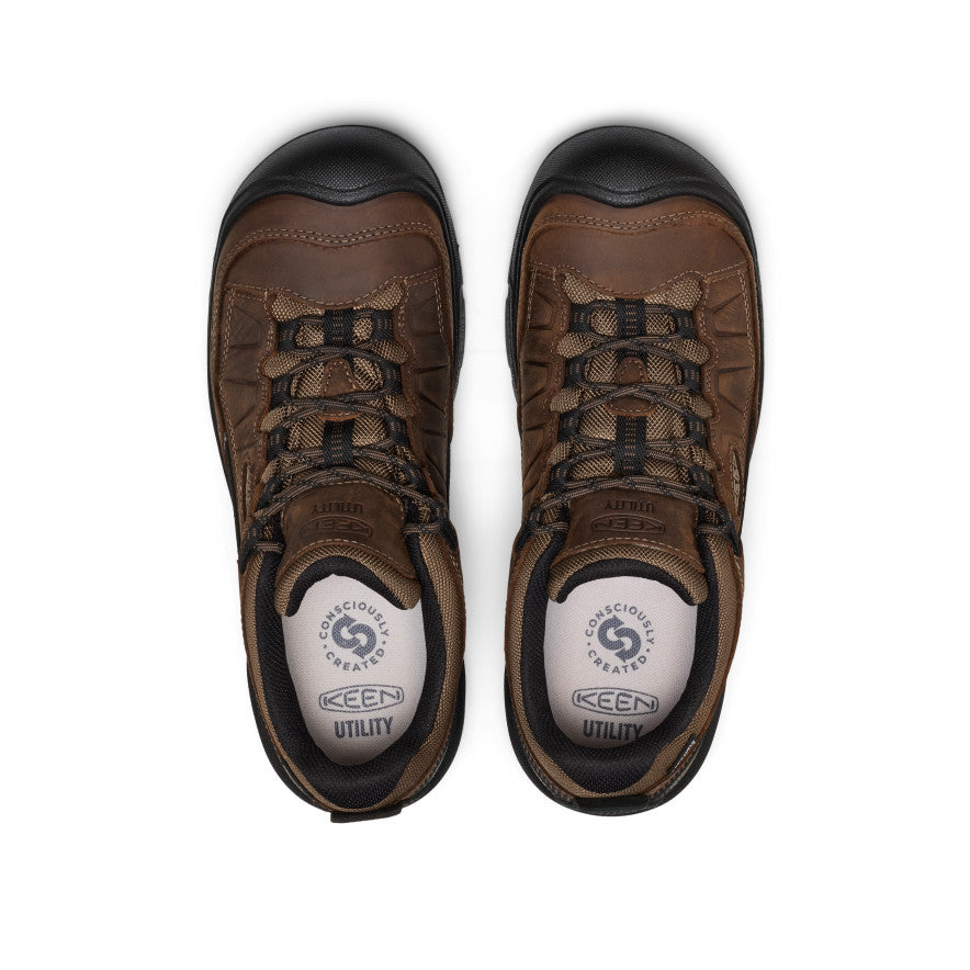 Men's Targhee IV Waterproof Work Shoe (Carbon Toe) | Dark Earth/Black - Image 4