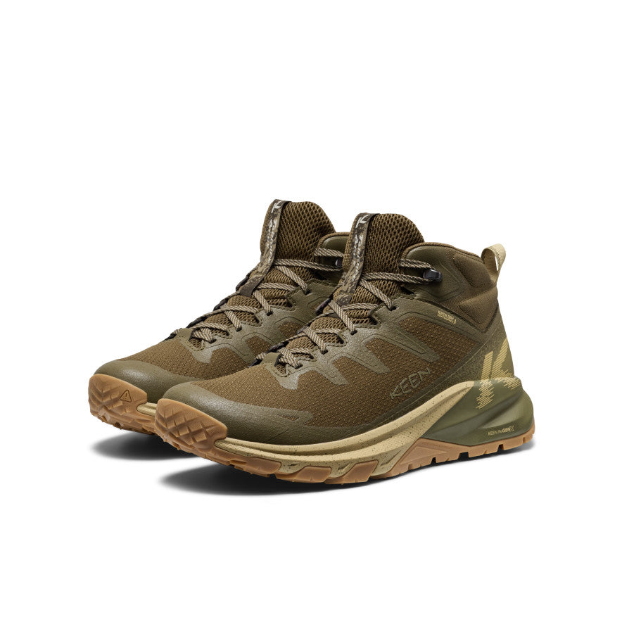 Men's Targhee Apex Wide Waterproof Hiking Boot | Dark Olive/Khaki - Image 2