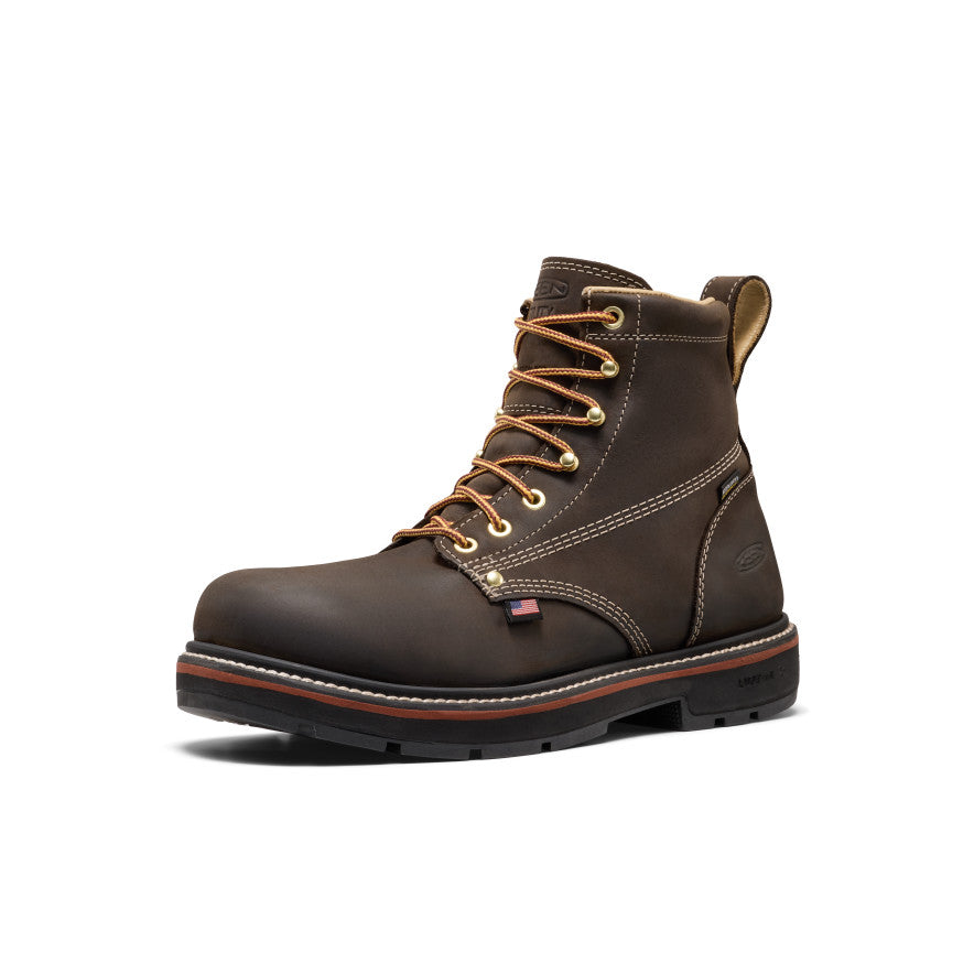 Men's Liberty 6 Waterproof 90° Heel Boot (Carbon Toe) | Coffee Bean/Black - Image 3