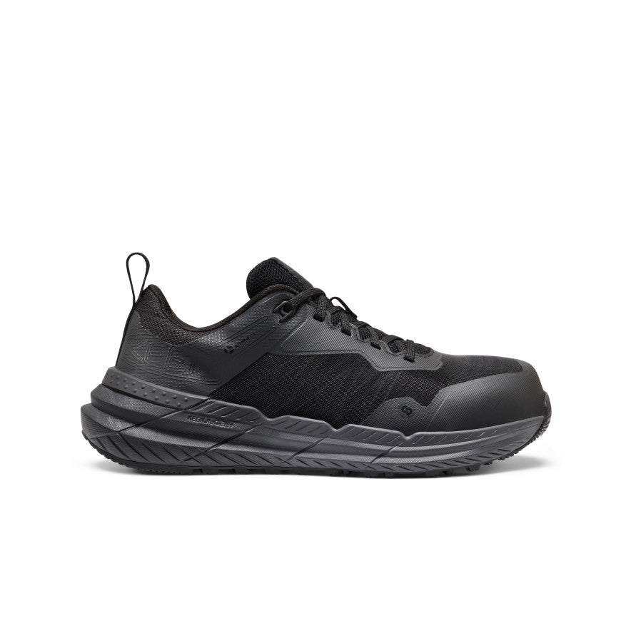 Women's Speedworks ESD Work Sneaker (Carbon Toe) | Black/Black