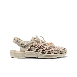 All Gender UNEEK Leather Henrik Vibskov Sneaker  |  Tangerine Cream
