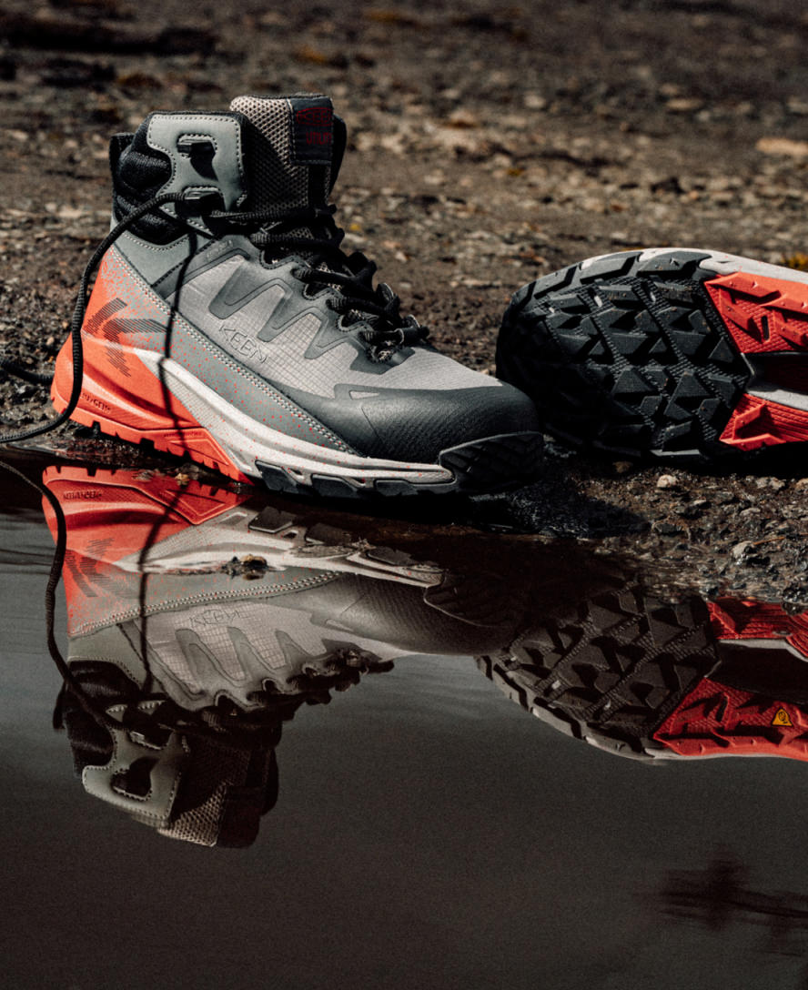 Men's Targhee Blur Waterproof Work Boot (Carbon Toe) | Steel Grey/Black - Image 9